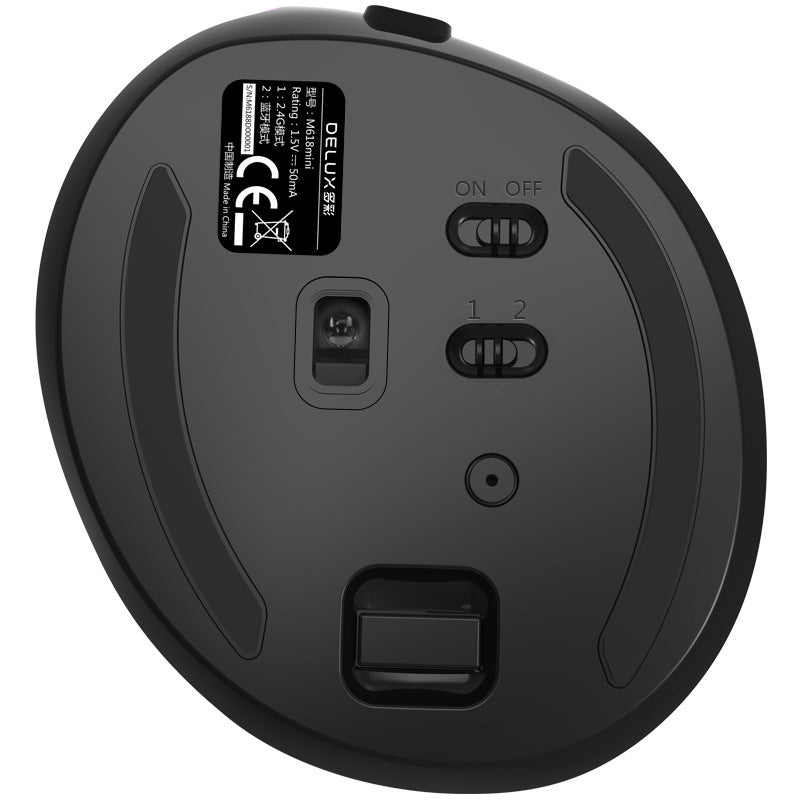 Mouse Ergonómico Vertical Inalámbrico | 2400 DPI, 6 Botones y Ajuste de Sensibilidad