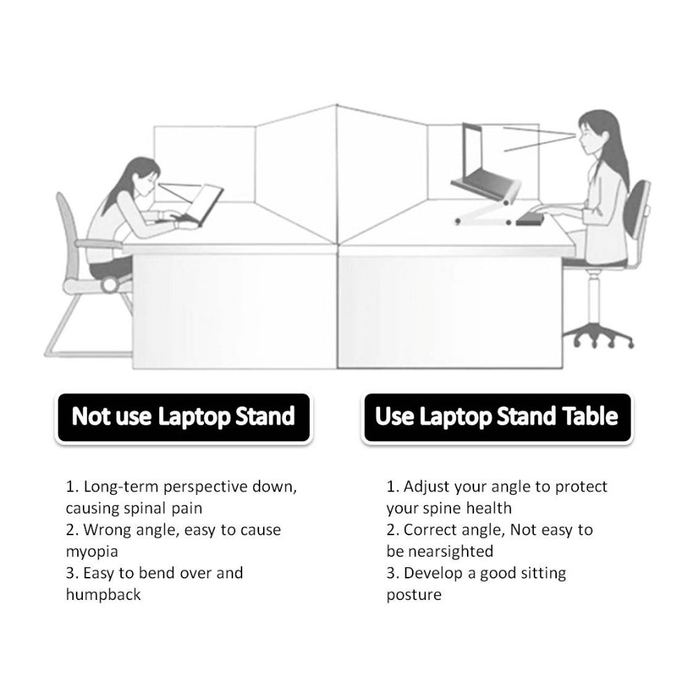 Soporte Ergonómico Plegable para Portátil y Tablet | Ajuste 360°