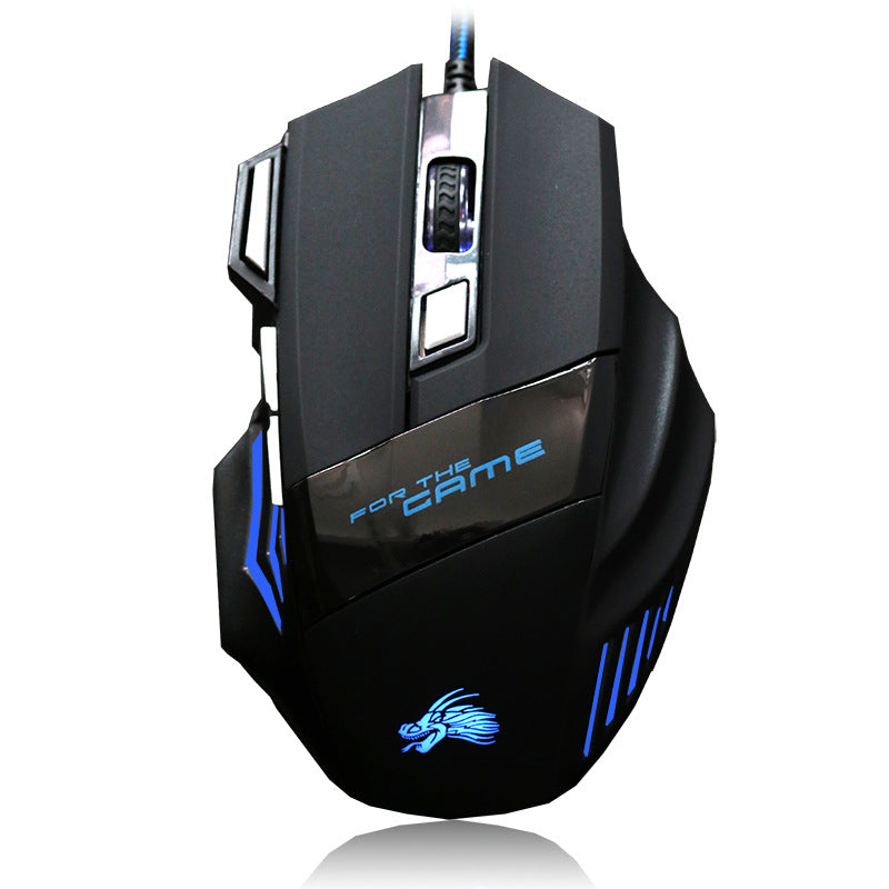 Mouse Gaming USB con 7 Botones y Luz RGB | 2500 DPI y 4 Niveles de Sensibilidad