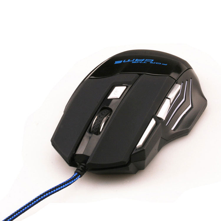 Mouse Gaming USB con 7 Botones y Luz RGB | 2500 DPI y 4 Niveles de Sensibilidad