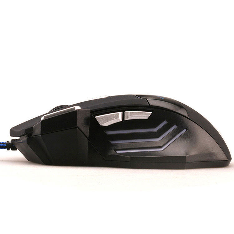 Mouse Gaming USB con 7 Botones y Luz RGB | 2500 DPI y 4 Niveles de Sensibilidad