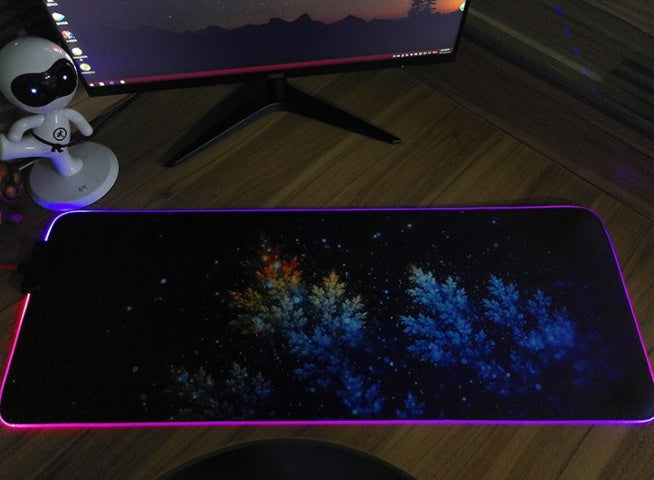 Alfombrilla para Mouse RGB Luminosa con Luz LED
