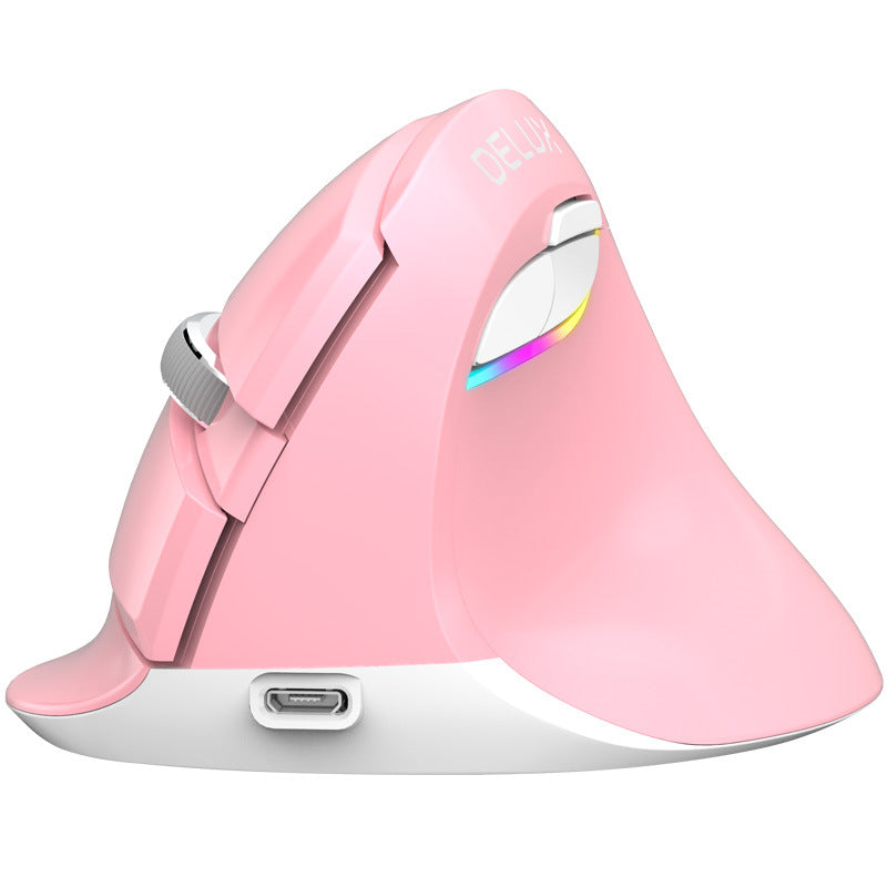 Mouse Ergonómico Vertical Inalámbrico | 2400 DPI, 6 Botones y Ajuste de Sensibilidad