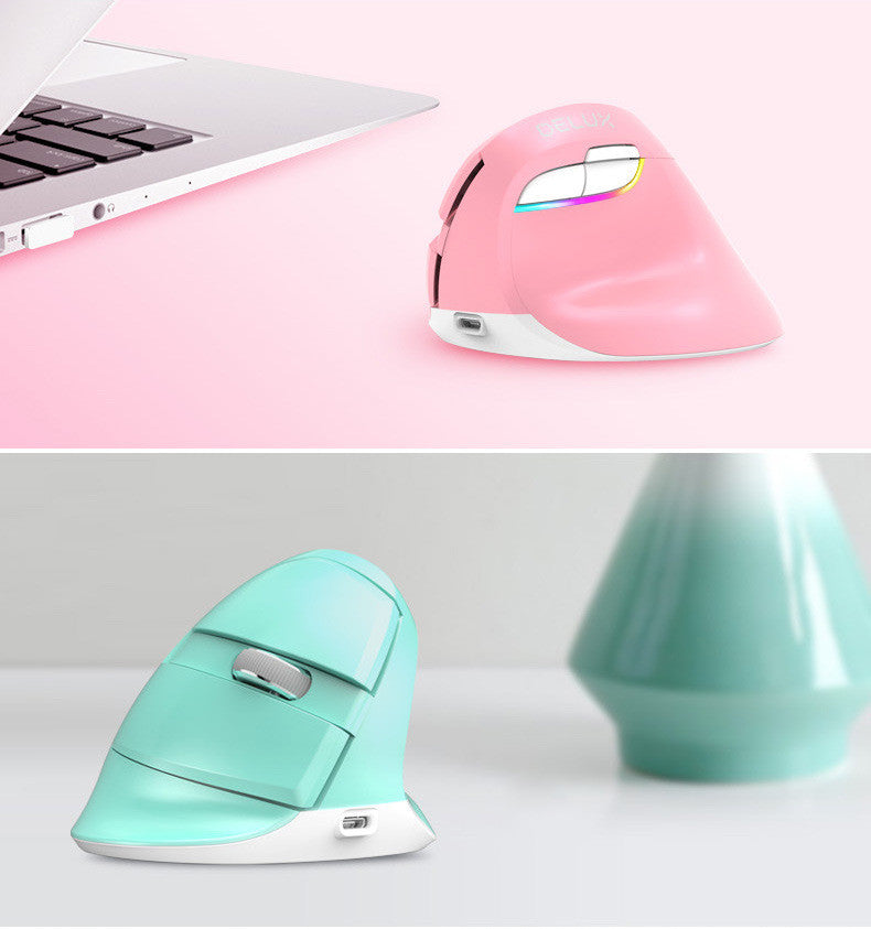 Mouse Ergonómico Vertical Inalámbrico | 2400 DPI, 6 Botones y Ajuste de Sensibilidad