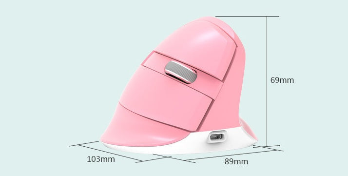 Mouse Ergonómico Vertical Inalámbrico | 2400 DPI, 6 Botones y Ajuste de Sensibilidad