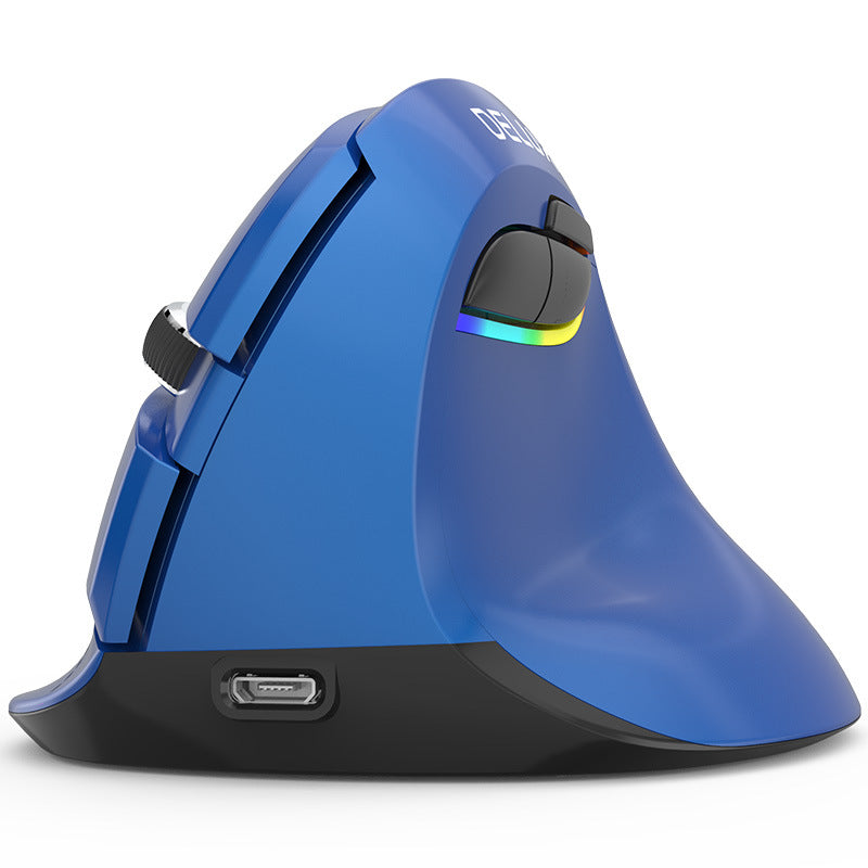 Mouse Ergonómico Vertical Inalámbrico | 2400 DPI, 6 Botones y Ajuste de Sensibilidad