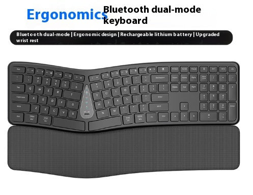Kit Teclado y Mouse Bluetooth Ergonómico | Inalámbrico, Recargable y Silencioso