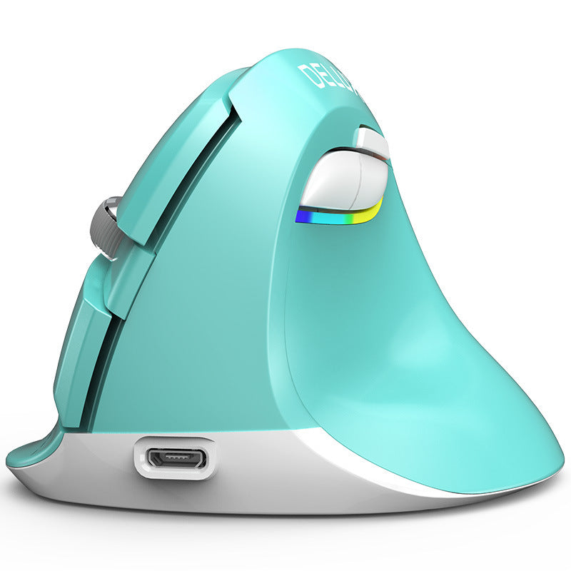 Mouse Ergonómico Vertical Inalámbrico | 2400 DPI, 6 Botones y Ajuste de Sensibilidad