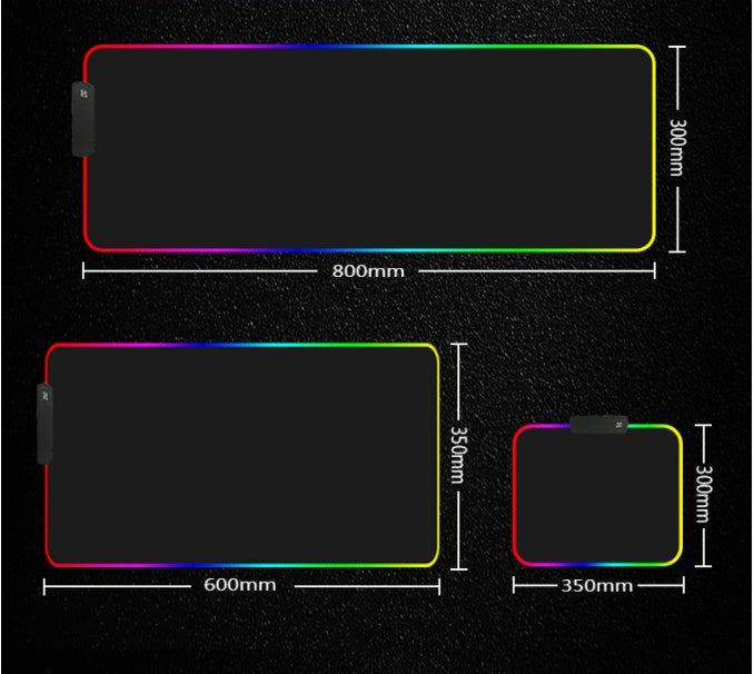 Alfombrilla para Mouse RGB Luminosa con Luz LED