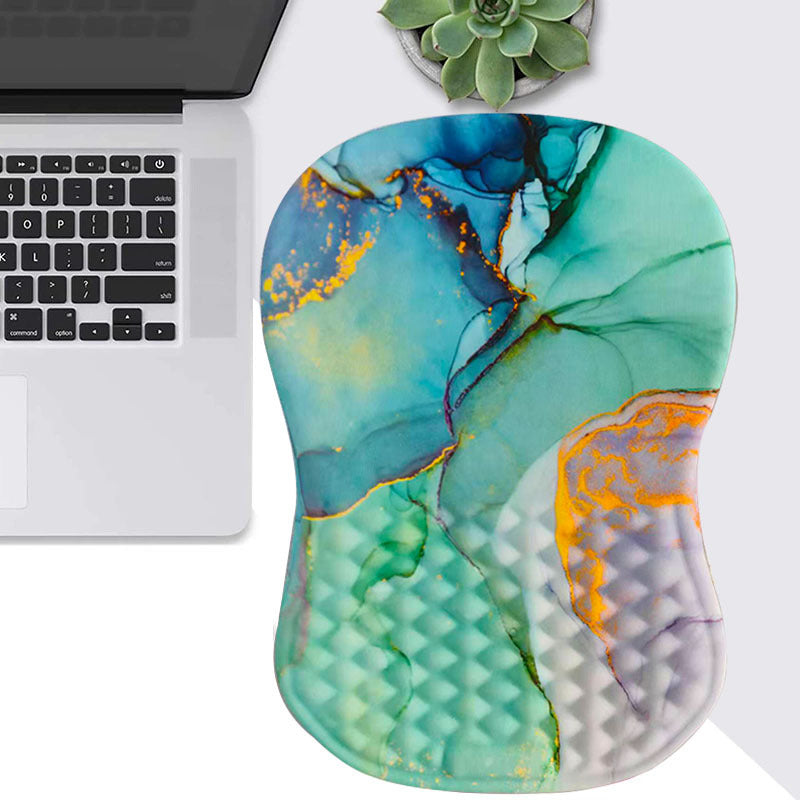 Reposamuñecas Ergonómico para Mouse | Espuma Memory Foam, Cuero PU y Base Antideslizante