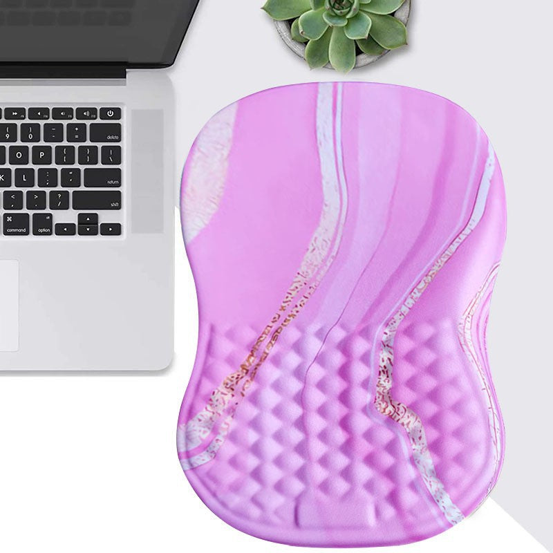 Reposamuñecas Ergonómico para Mouse | Espuma Memory Foam, Cuero PU y Base Antideslizante