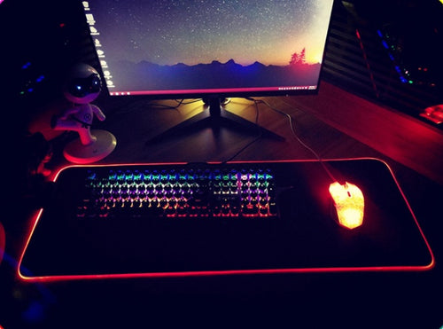 Alfombrilla para Mouse RGB Luminosa con Luz LED