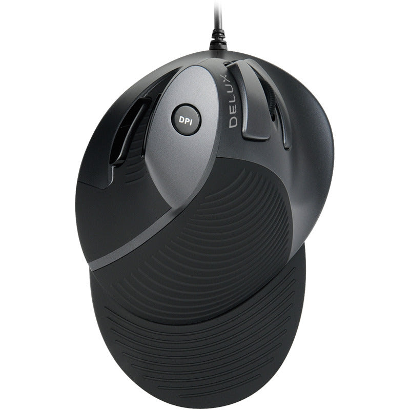 Mouse Vertical Ergonómico con Cable y Reposapalma Desmontable