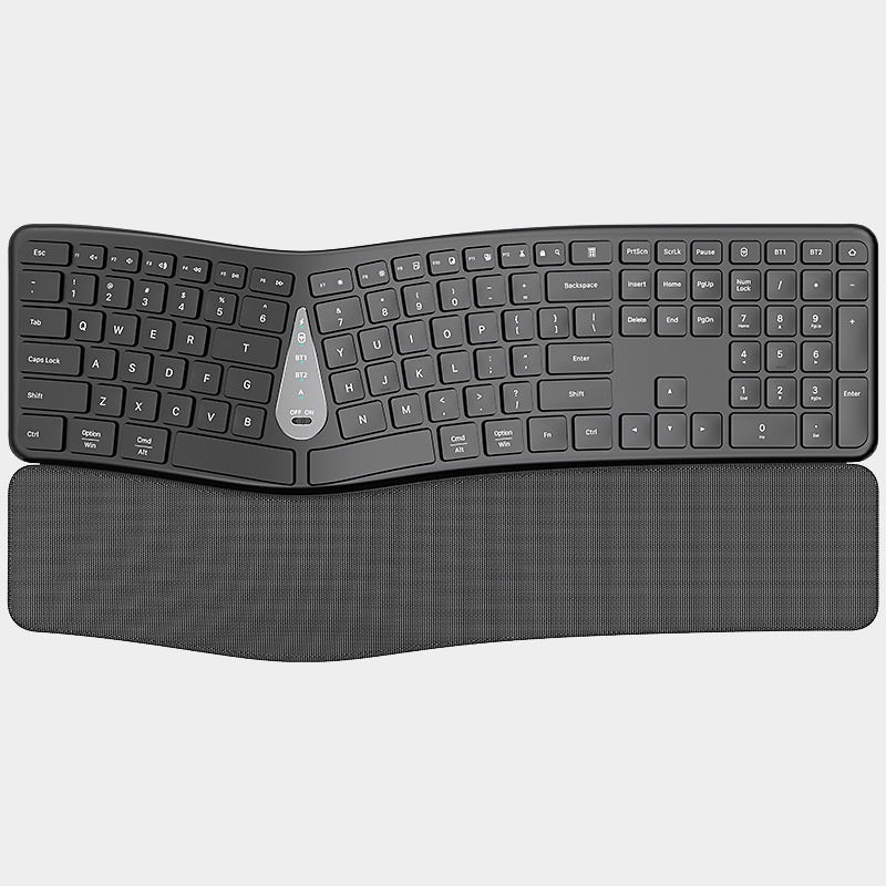 Kit Teclado y Mouse Bluetooth Ergonómico | Inalámbrico, Recargable y Silencioso